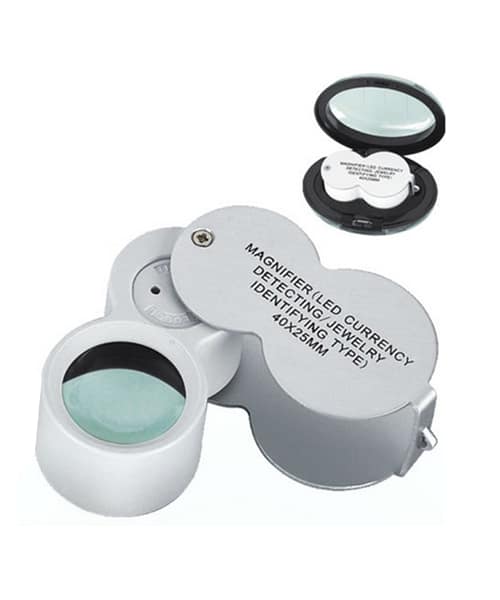 Magnifier UV LED Lens Currency Detecting Jewellery Identifying