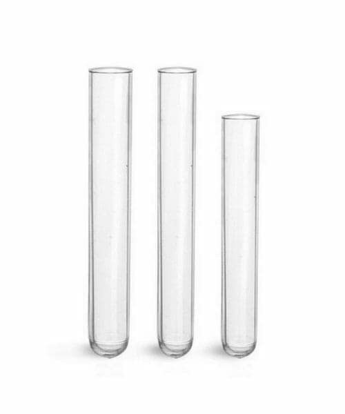 أنبوب اختبار مع حافة