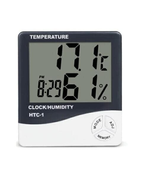 ميزان حرارة الكتروني و مقياس الرطوبة