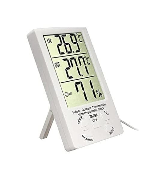 ميزان حرارة داخلي خارجي Lcd رقمي