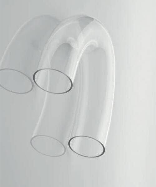 أنبوب زجاجي على شكل حرف U