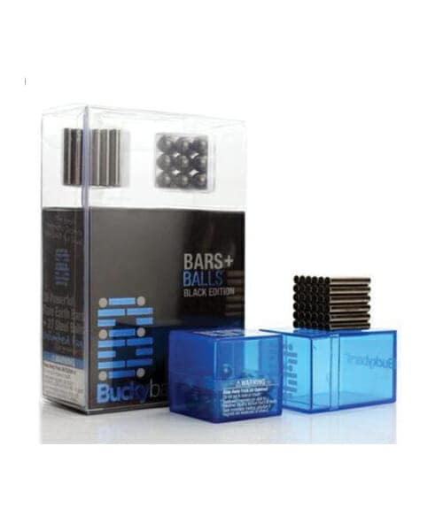 Buckybars 36 قطعة قضبان مغناطيسية أسود