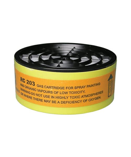 Gas Cartridge For Spray Painting And Organic Vapours Of Low Toxicity