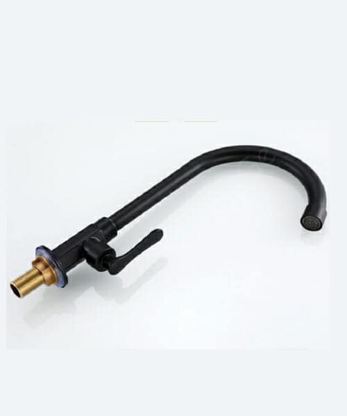 Black Single Cooling Adjustable Kitchen Faucet