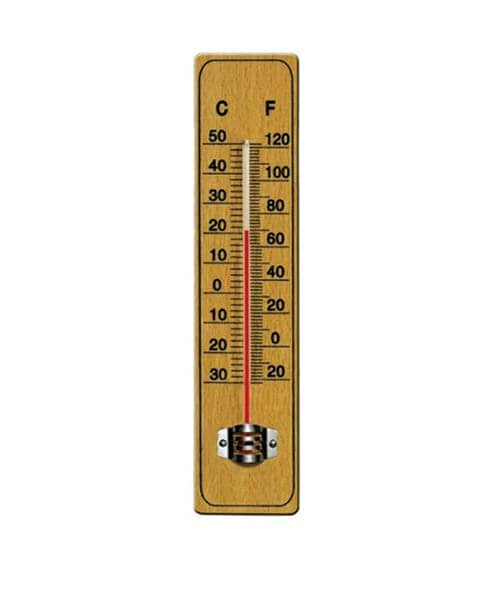 Wooden Thermometer Large