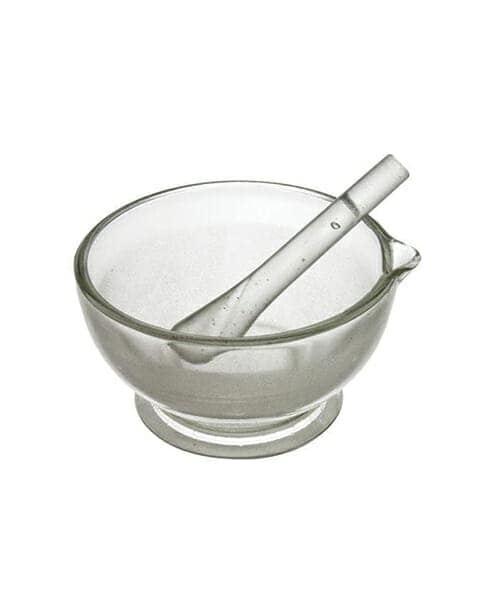 Glass Mortar With Pestle 11Cm
