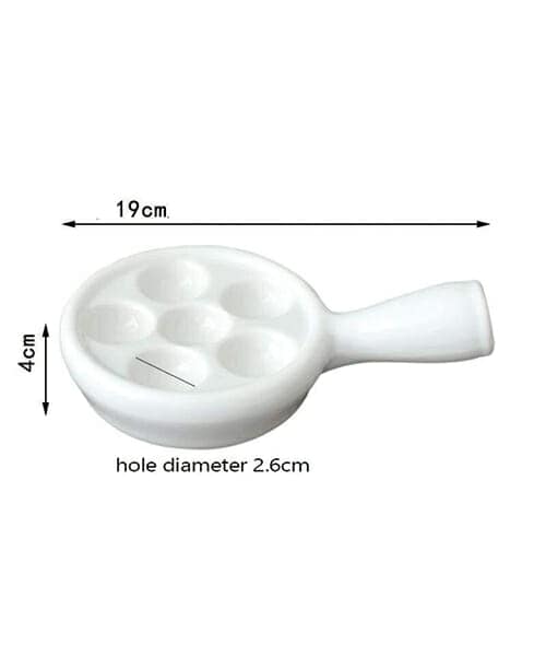 6 Hole Ceramic Snail Escargot