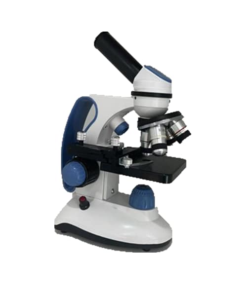 مجهر تعليمي عينية واحدة واربع شيئيات مع اضافاته